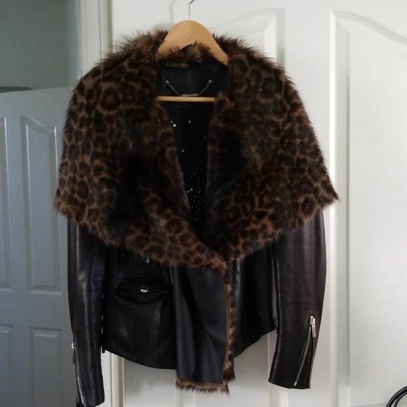 Gorgeous intermix lamb skinmodified bomber ja